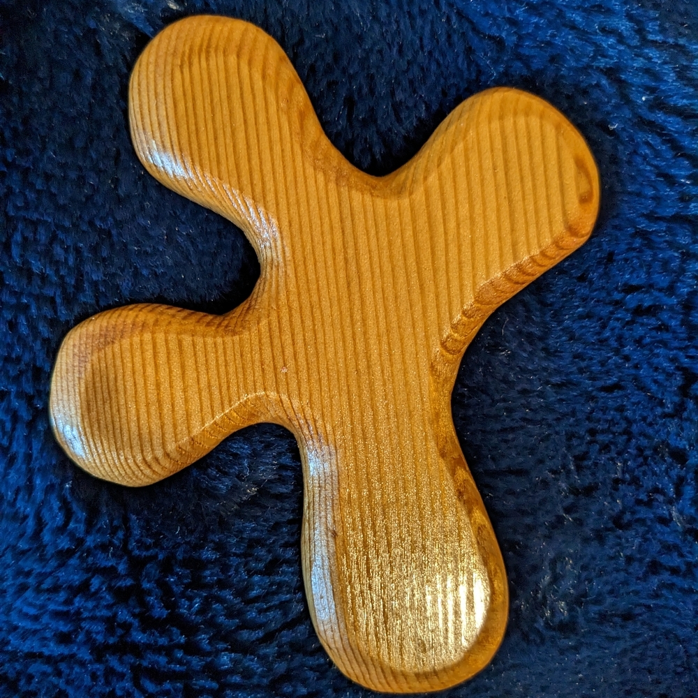Clinging Cross Handcrafted of Hemlock Wood